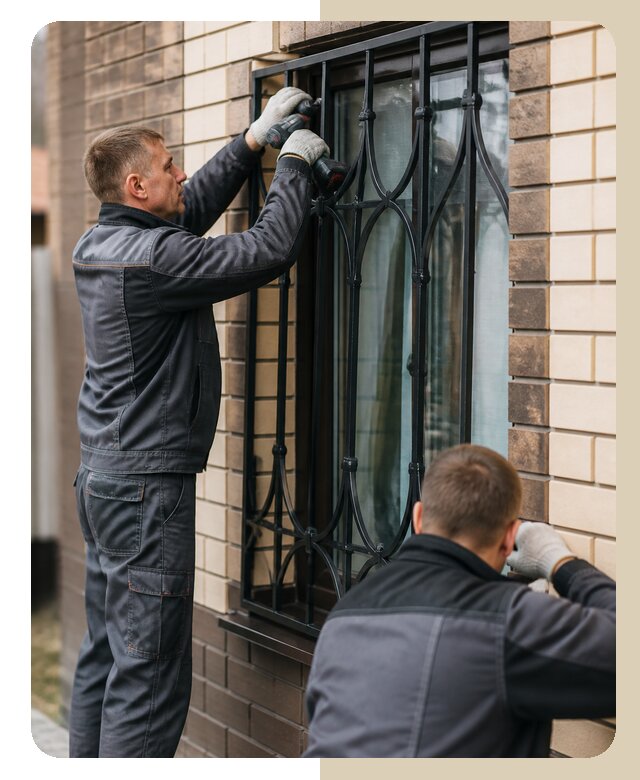 Установка решеток в дом в Ноябрьске по цене от 3546 р. | Дверной